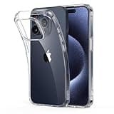 ESR für iPhone 15 Pro Hülle, klares Silikon Case, stoßfeste dünne Abdeckung, vergilbungsbeständige dünne transparente TPU-Handyhülle, Zero Serie, Klar