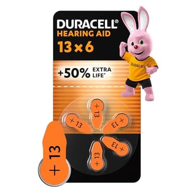 Duracell Hörgerätebatterien Typ 13 (6er-Pack)