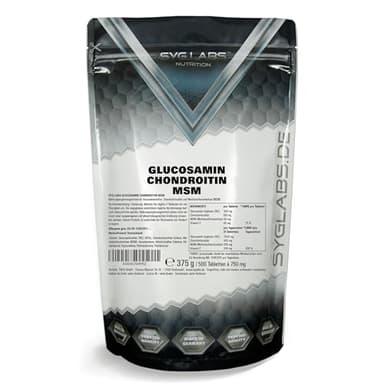 Glucosamin Chondroitin MSM + Vitamin C hochdosiert - 500 Tabletten für 4 Monate - laborgeprüft