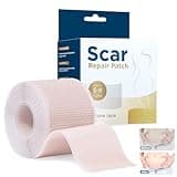 Silikonpflaster für Narben, Wiederverwendbares Silikon Narbenpflaster, Narbenentfernungsblätter für Narben Durch C-Sektion, Operationen, Verbrennungen, Keloid, Medikamentenfrei (4cmx300cm Rolle)