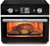 Tefal FW6058 Multifunction Air Fryer Oven Heißluftfritteuse und Multifunktionsofen, 20 L Kapazität, 10 Auto-Programme, energiesparend, digitales Touchdisplay, inkl. Zubehör, Schwarz