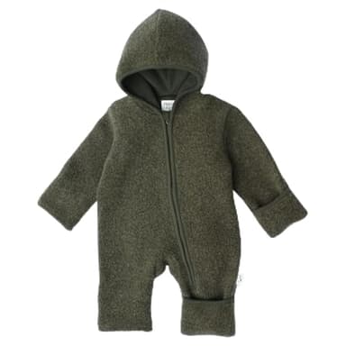 MIRARI Kids ® Teddy Overall aus Wolle mit Reißverschluss und Kapuze - Winteranzug Baby