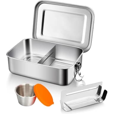 Braoses Lunchbox Kinder Bento Box, Brotdose mit Fächern, Robust und Auslaufsicher Brotzeitbox für Kinder Erwachsene, Praktische Jausenbox für Kindergarten, Schule, Picknick und Reisen