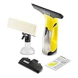 Kärcher Akku Fenstersauger WV 2 Plus N (Akkulaufzeit: 35 min, 2x wechselbare Absaugdüsen - breit und schmal, Sprühflasche mit Mikrofaserbezug, Fensterreiniger-Konzentrat 20 ml), 1 Stück (1er Pack)