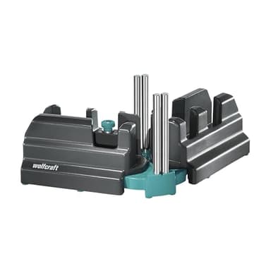 wolfcraft Schmiege und Schneidlade - 2 in 1 Gehrungslade aus Stahl mit Winkelhalbierenden zum Schneiden von bis zu 100 mm hohen Fußleisten & Ausmessen von Raumwinkeln - 6948200