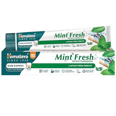 Himalaya Mint Fresh Herbal Toothpaste Gum Expert Range for Healthy, Protected Gums and Fresh Breath, 75 ml