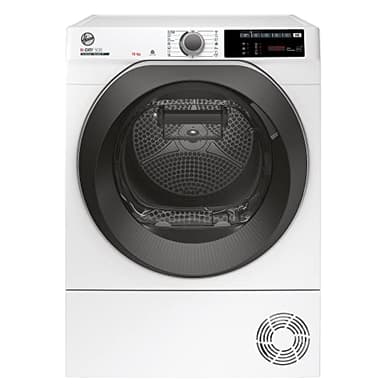 Hoover H-DRY 500 ND C10TSBE-S Kondenstrockner / 10 kg/Smarte Bedienung mit WiFi + Bluetooth/AquaVision-Kondenswasserbehälter mit optischer Füllanzeige direkt im Bullauge/Symbolblende