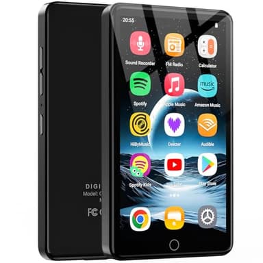 160 GB MP3 Player mit Android 13 OS, 4.02 Zoll MP3 Player mit Bluetooth und WiFi, 1080P HD MP4 Player, Musik Player mit vorinstallierten von Spotify, Audible und Play Store