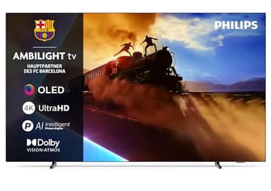 Philips Ambilight 77OLED760 4K OLED Smart TV - 77 Zoll Display mit P5 AI Perfect Picture Engine Ultra HD, Titan OS, Dolby Vision und Atmos Sound - Funktioniert mit Alexa und Google Sprachassistent