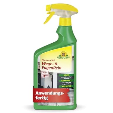 Neudorff Finalsan AF Wege- & FugenRein – Gebrauchsfertiger Grünbelagentferner entfernt Grünbelag und Algen wirksam in 3 Stunden und monatelang, 1 Liter