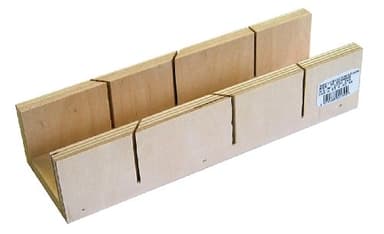 Augusta-Heckenrose Gehrungslade 245 x 53 x 40mm I Schneidlade aus Birkensperrholz 12mm Dicke zum präzisen Sägen auf Gehrung für 45° & 90° Winkel I Sägehilfe