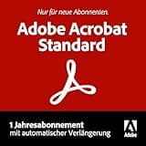 Adobe Standard | PDF's erstellen, bearbeiten, signieren und teilen |1 Jahresabonnement mit automatischer Verlängerung | PC/Mac
