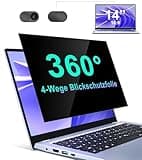 STARY 360° Blickschutzfolie Laptop 14 Zoll 16:9, Sichtschutzfolie 4-Wege Laptop 14 Zoll, Anti Blaulicht Blendschutz, Matt, Blickschutzfilter und Bildschirmschutz Kompatibel mit Lenovo HP Dell Acer