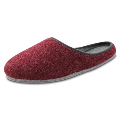 OLShop AG Damen Rot Filz Pantoffeln mit Filzsohle Gr. 39