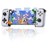 EasySMX M05 Handy Controller Android, Smartphone Controller für iPhone15 Series mit USB C, Bluetooth Handy Controller mit Hall Effekt Trigger & Programmierbare Tasten, Plug and Play -Weiß