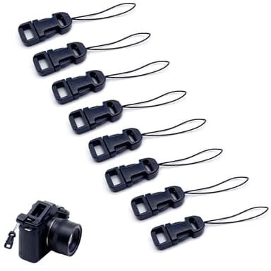 Nevoluxer 8 Stück Kameragurt Schnellverschluss, Universeller Verschluss für Kameras, Ferngläser & Drohnen, Kompatibel mit Peak Design Clips, Schlaufen & Zubehör