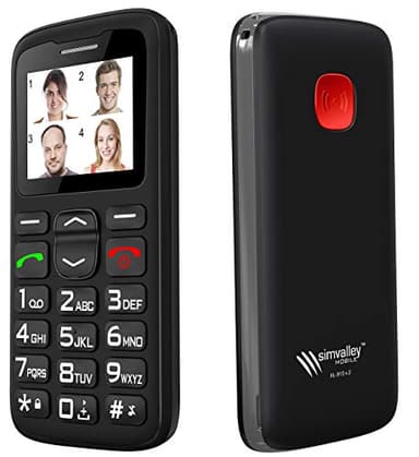 simvalley MOBILE Seniorentelefon: Komfort-Handy XL-915 V2 mit Garantruf Premium (Notrufhandy, Telefon, Notfalltelefon)