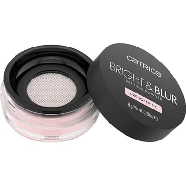 Catrice Bright & Blur Setting Powder, Nr. 020, Pink, glättend, porenverfeinernd, fixierend, strahlend, transluzent, vegan, ölfrei, ohne Parfüm, ohne Alkohol, 1er Pack (8g)