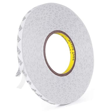 9080 Doppelseitiges Klebeband, Starkes Montageband Dünn Wasserdichtes Hitzebeständig 50 m Lang, 8 mm Breit, 0,15 mm Dick für LED-Streifenlicht Und Haus