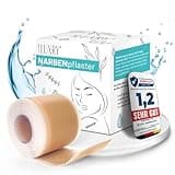 BS Luxry® Narbenpflaster (4cm x 3m) - Wiederverwendbares Premium-Silikonpflaster für sichtbare Narbenreduktion bei C-Sektion, OPs, Verbrennungen, Keloid & Akne – UV-beständig und hautschonend