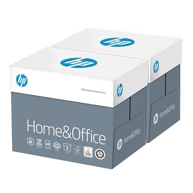 HP Kopierpapier - Home & Office - 5.000 Blatt - DIN A4-80g - Weiß - Allround Papier für Zuhause und Büro - 2 x 2.500 Blatt
