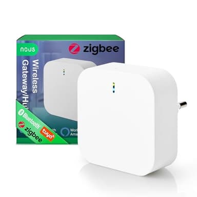 NOUS E1 ZigBee Gateway, ZigBee Hub/Bluetooth Hub, ZigBee Bridge, ZigBee Smart Home, ZigBee Gateway Alexa, Gateway ZigBee Smart Home, ZigBee 3.0, Bluetooth, Smart Life/Tuya App