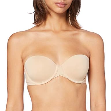 Calvin Klein Damen Trägerloser BH Light Lined Strapless mit Bügel, Beige (Bare), 75B