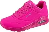 Skechers Damen Uno Night Shades Sneaker, Hot Pink Durabuck, 39.5 EU