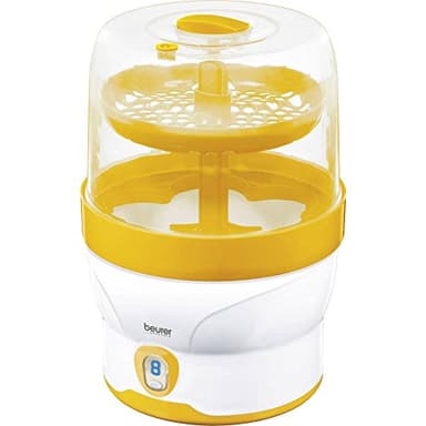 Beurer 953.08 BY 76 digitaler Dampfsterilisator, desinfiziert bis zu 6 Flaschen ohne chemische Zusätze, 1 Stück (1er Pack)