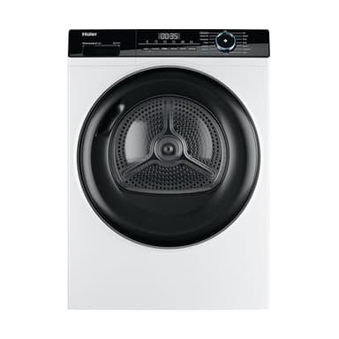 Haier Wärmepumpentrockner 9kg I-PRO SERIE 3 HD90-A2939 I Wäschetrockner i-Time & Startzeitvorwahl I Trockner mit 3 Trockenstufen, i-Refresh Dampfprogramm & 3-in-1 Filter I Dryer