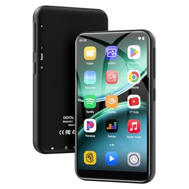 160GB MP3 Player mit Bluetooth und WiFi, ZAQE Android 13 MP4 Player mit Spotify, Pandora, Audible, YouTube, Hi-Fi 4.02" Zoll Touchscreen Musik Player mit Play Store