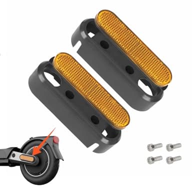 VOLOHAS Reflektierende Seitliche Abdeckung mit Schrauben für Xiaomi 5/5Pro/5Max/5Plus Elektroroller Gelb Reflektorstreifen hinten, Zubehör-Set (für Xiaomi 5)