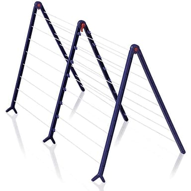 Leifheit Badewannentrockner Pegasus Bath 190 Extendable, standfester Standtrockner für die Wanne, ausziehbarer Wäscheständer, besonders schmaler Wäschetrockner