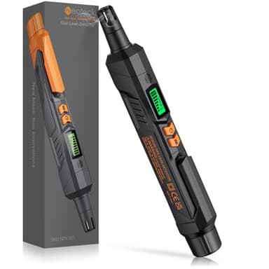 Neoteck Gasmelder Gaslecksuchgerät mit Visuellem und Akustischem Alarm Tragbarer Gasdetektor zum Aufspüren von brennbaren Gasleckquellen wie Methan, Propan für zu Hause