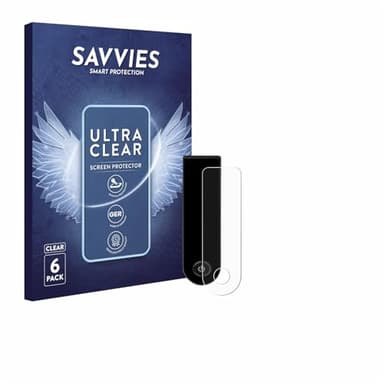 Savvies 6 Stück Schutzfolie für Xiaomi Electric Scooter 5 Max Displayschutz-Folie Ultra-Transparent