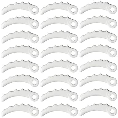 24 Stück Ersatzmesser Kunststoff, Ersatzklingen für Kopf 255 mm x 3,6 mm, Messer Kunststoff für MaKita 198426-9