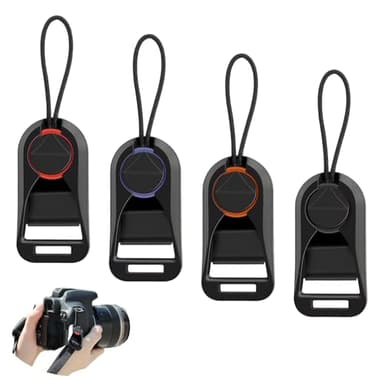 4 Stück Kameragurt Schnellverschluss Befestigungssystem, Kameragurt Adapter Kamera Schnellverschluss Set Kameragurt Schnellverbinder mit Sockel Strap Quick Release Für Dslr-Kameras Längenverstellbar