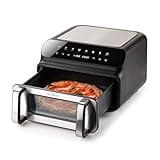 Rosmarino Infinity MasterPro Heißluftfritteuse Airfryer 10L - Multifunktion 5-in-1: Heißluftfritteuse, Elektrogrill, Backofen, Dehydrator, Mikrowelle | Große Familiengröße | Energiesparend