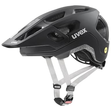 uvex react jr. MIPS - leichter Fahrradhelm für Kinder - individuelle Größenanpassung - MIPS-Sysytem - black matt - 52-56 cm