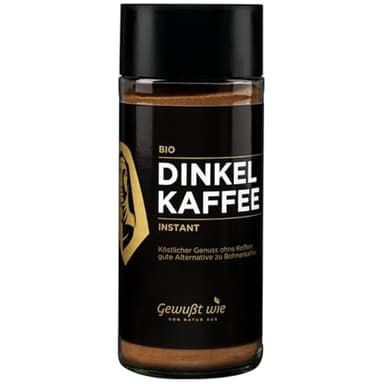 Hildegard Dinkel Kaffee | Köstlicher Instantkaffee Ohne Koffein | Kaffee-Alternative Aus Dinkel Und Zichorien | Traditionelle Rezeptur Nach Hildegard Von Bingen | Vegan | 100 ml