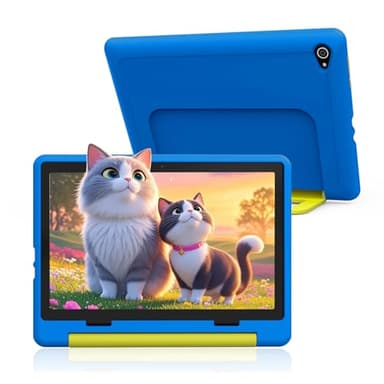 Yicty Kinder Tablet 10 Zoll Android Tablets Octa-Core 8 GB RAM 64 GB ROM 1TB Erweiterbar Parental Control 1280x800 HD-Touchscreen 5MP+8MP 5000mAh WiFi 6 BT 5.3 Kids Tablet PC mit Schutzhülle (Blue)