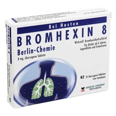 BROMHEXIN 8 Berlin Chemie überzogene Tabletten 50 St