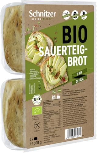 Schnitzer GLUTENFREE Bio Sauerteigbrot mit Chia & Quinoa (6 x 500 gr)