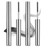 Wimperntusche, Metal Mascara, Mascara Metallbürste, Lang und Gelockt, Gleichmäßig und Klumpt Nicht, Wasserfest und Schweißfest, Verschmiert Nicht Leicht, (Schwarz)