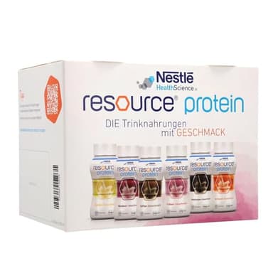 resource® Protein ist eine hochkalorische Trinknahrung mit hochwertigem Milcheiweiß und ballaststofffrei | Glutenfrei & Lactosearm | Probe-Set, 6 Sorten mit je 200 ml