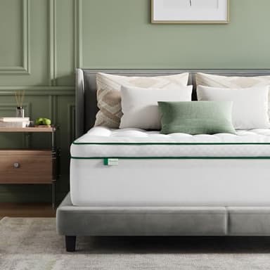 Novilla Matratzen Topper 180x200cm, Ultraweich und Strapazierfähig – Atmungsaktiver Matratzenauflage, Flauschiger 3D-Bezug, Maschinenwaschbarer Matratzenschoner, Weiß