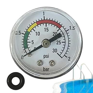 Poolfilterdruck – Sandfilterpumpe | Messgerät für den hinteren Anschluss des Poolfilters, Wasserpumpe, präziser Tester, robuste Ersatzteile für Damen, Herren, Hausbesitzer, Gewerbe, Überwachung und Ho
