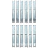 vidaXL 12x Bodenanker Spielturm Stahl Erdanker Befestigungsanker Winkelanker