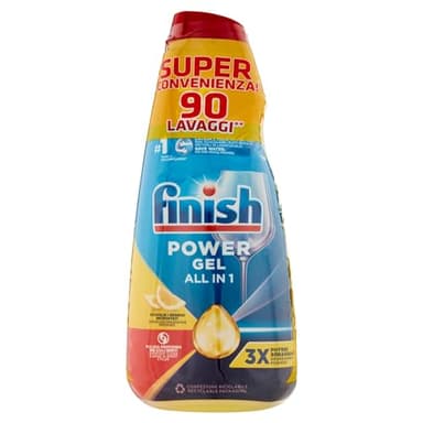 Finish Power Gel Lemon Spülmaschinen-Gel, 3 x 600 ml