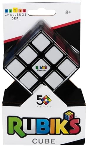 Rubik's - 3x3 Zauberwürfel, original klassischer Cube für Logik-Akrobaten ab 8 Jahren, verbesserter Mechanismus, leichtgängiges Handling, leuchtende Farben, geeignet zum Spielen unterwegs